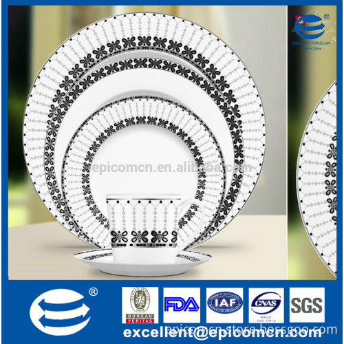 manufactures of dishes for restaurant/ ceramic royal china dishes/porcelain tea set/8" soup plate/10.5" flat platter